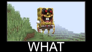 Giant SpongeBob.exe in Minecraft wait what meme part 200