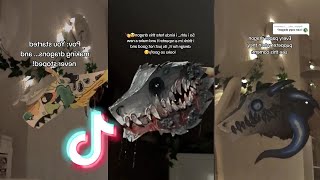 Dragon Puppet Crafts  Paper Dragon TikTok Compilation #39