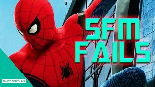 Spider-Man Gets Rope Slapped [SFM Fails]