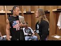 The rock  chris jericho team wwf meeting backstage segment  raw is war