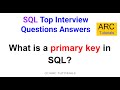 What is Primary Key in SQL | SQL interview questions answers