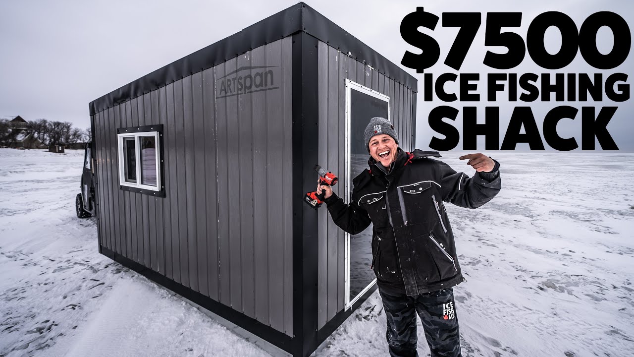 We built a $7500 Ice Fishing Shack! 