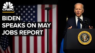 President Biden delivers remarks after solid gains in May jobs report — 6/4/21