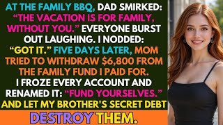 My Dad Said, The Vacation Is for Family, Without You At the Family BBQ-So I Froze the Fund I Paid