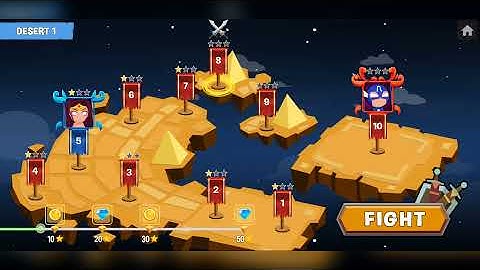 Poppy Stickman Fighting - Gameplay Walkthrough Part 2 - Poppy VS Captain America (Android Games)