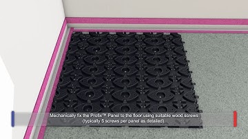 Installing the Profix Low Profile Screed System on Timber Floors - Profix 1