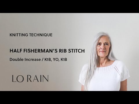 Double Increase Fisherman's Rib / Abbreviated (DI)