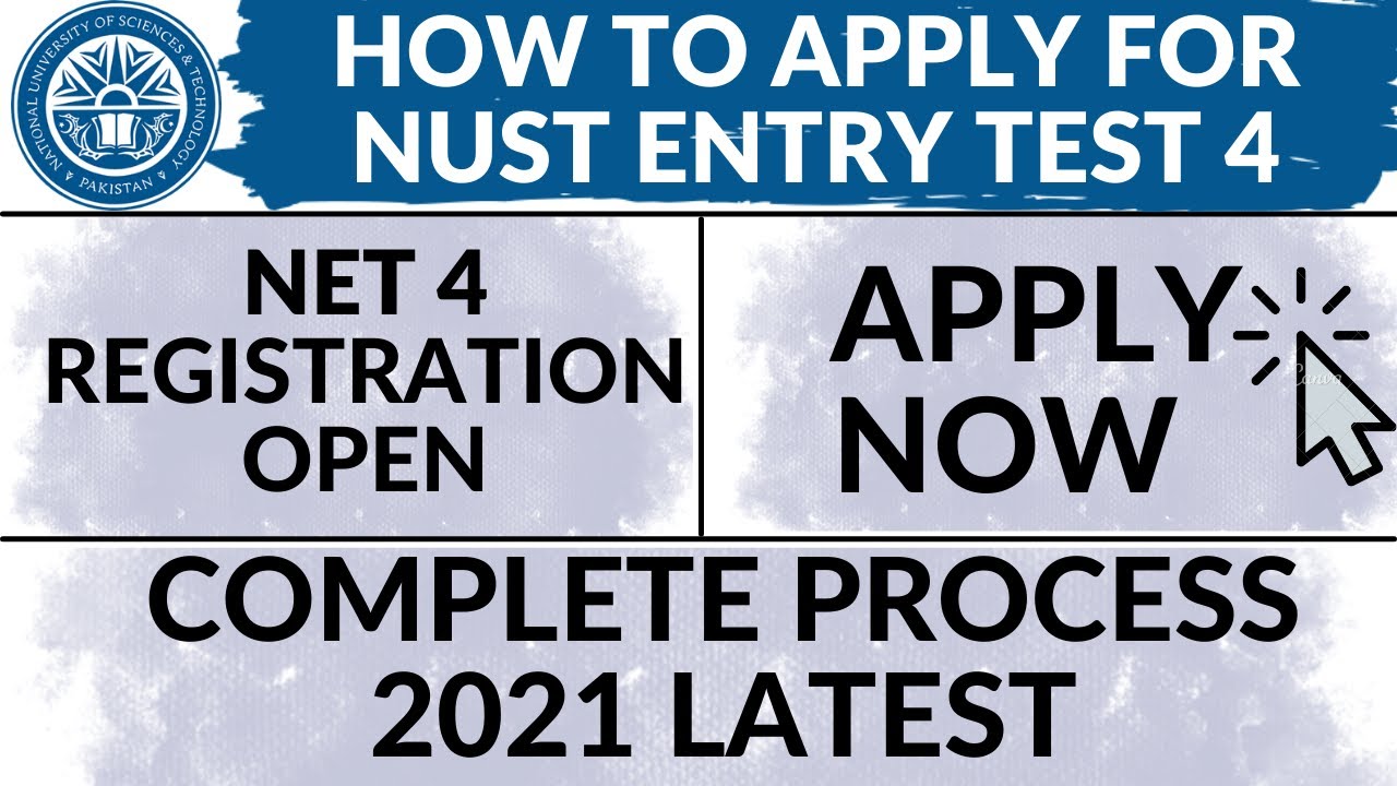 How to Apply for NET-4 | Nust Entry Test | Apply Online | NUST ...