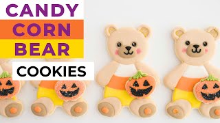 Candy Corn Bear Cookies for Halloween π§‘ππ€π§Έ