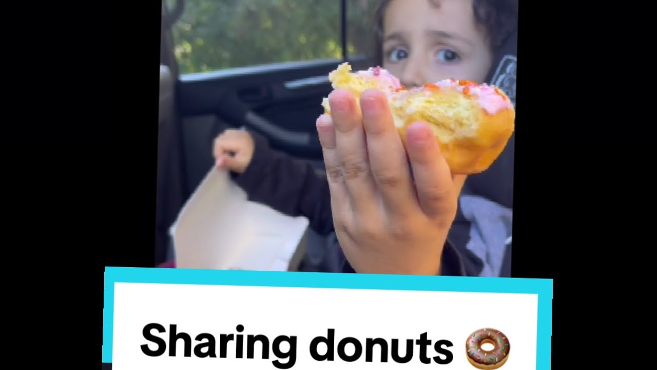 Sharing donuts 🍩 