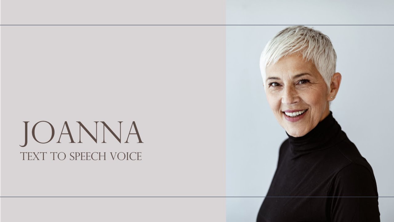 Joanna text to speech - YouTube