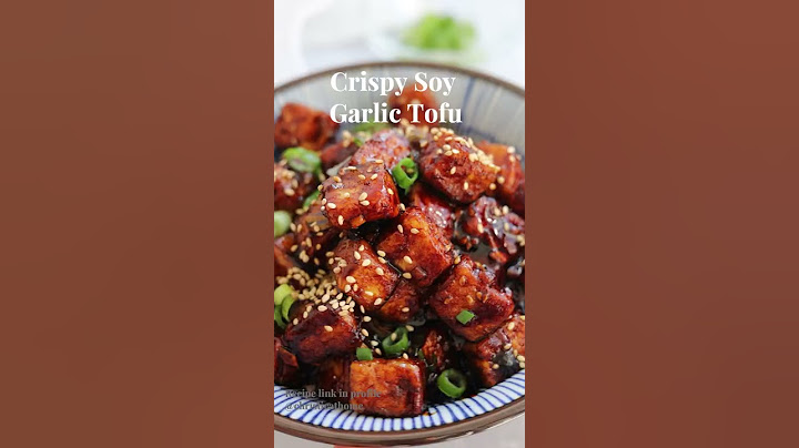 Delicious Crispy Soy Garlic Tofu
