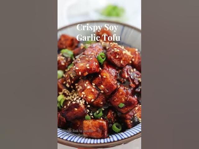 Delicious Crispy Soy Garlic Tofu