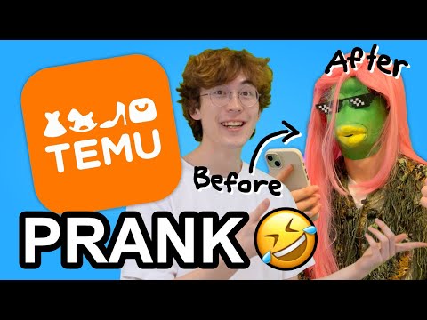 Pranking my brother with TEMU 😂🤣