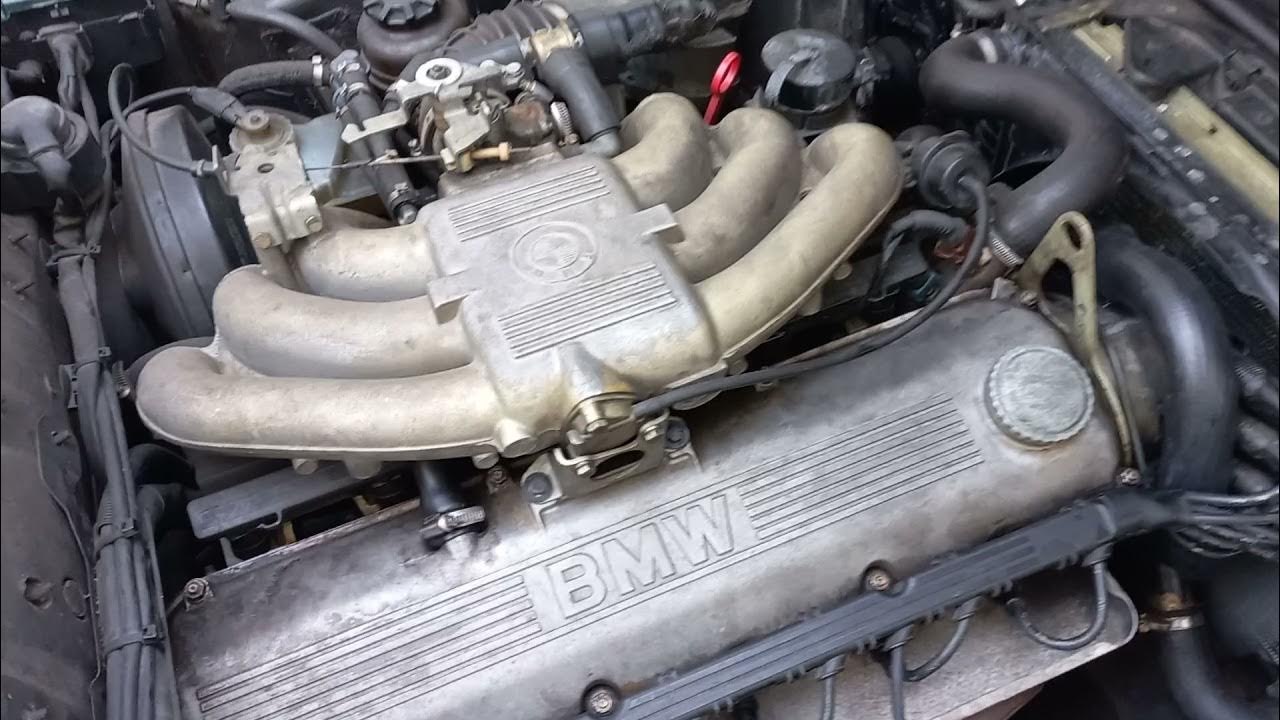 BMW E30 M20 Leerlauf Motor warm/Idle engine warm YouTube