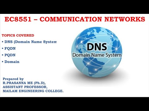 Domain Name System (DNS) - Basic Operation & Name Space - Part 1