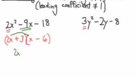 How to Factor Trinomials: Trial & Error Method