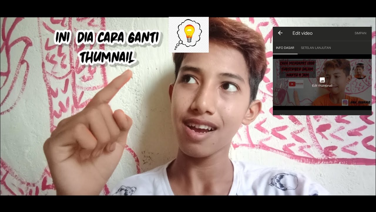 Cara ubah foto thumnail /foto sampul  
