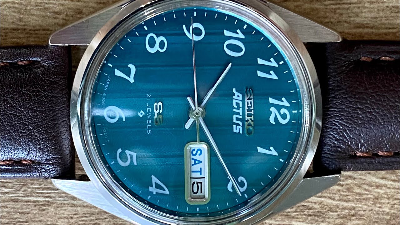 Vintage September 1976 Seiko Actus SS 6306-7010 w/ SERVICE RECORDS