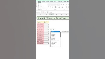 Count Blank Cells in Excel. #excel #viral #youtubeshorts #trendingshorts #exceltutorial
