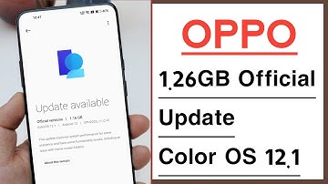 OPPO 1.26GB Official Update Color OS 12.1