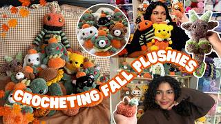 Crocheting Fall plushies 🎃🍂🧶 Crochet & Chat | Trying new patterns!