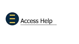 Access Help