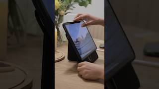 Because of this stand, the iPad becomes extremely portable #desksetup #ipadpro