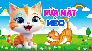 Rửa Mặt Như Mèo 😺 Nhạc Thiếu Nhi Rửa Mặt Như Mèo 😽 Hoạt hình Con Mèo 😽 Meo meo rửa mặt như mèo
