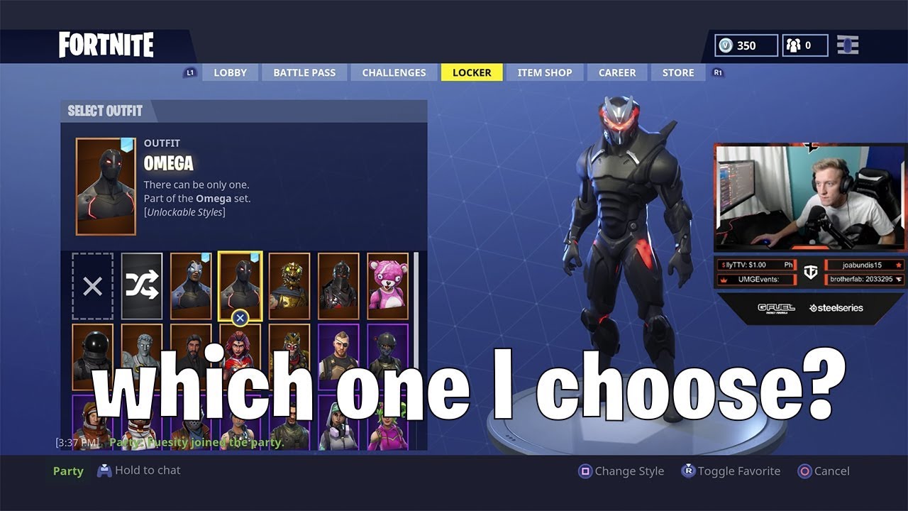 Tfue shows his skins - Fortnite Best Moments