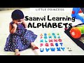 Little princess saanvi learning alphabets    kids learning alphabet    saanvi wonders