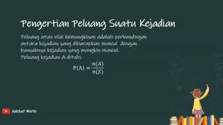 PELUANG KEJADIAN BAGIAN 1 #Matematika SMK Kelas XII