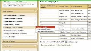 Voyages Database Search