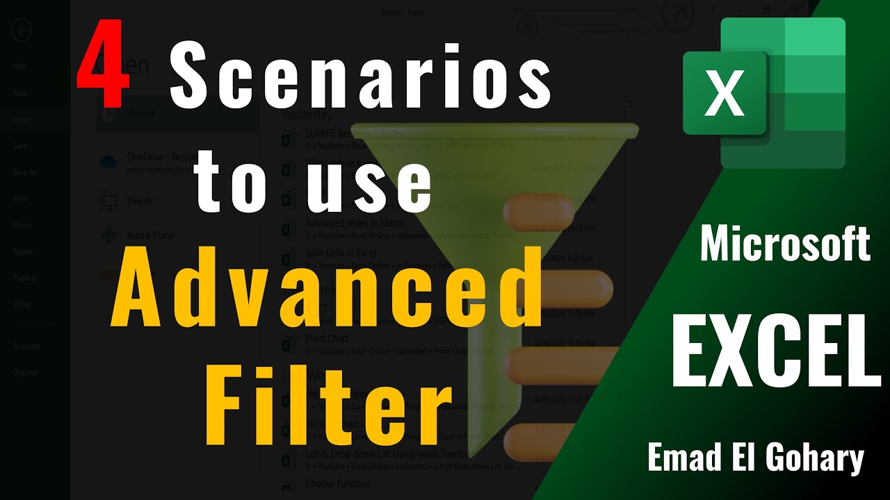 How to use Advanced Filter in Excel | Analytics Gateway - YouTube