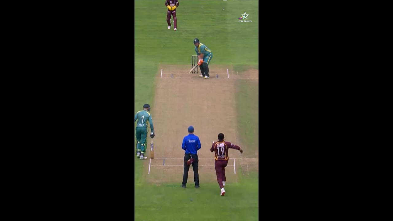 Sheldon Cottrell grabs 2 wickets and brings out the salute vs SA Champions | 