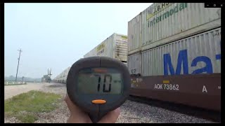 70 MPH BNSF Intermodal Train Flying Thru Kinsman, Illinois 6/27/23