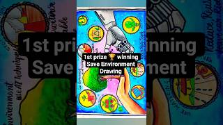 Environment Day Poster Drawing 2025 / Save Nature Save Environment Chart Project Making