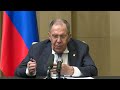 Пресс-конференция С.Лаврова по итогам визита в Китайскую Народную Республику