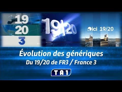 Évolution Des Génériques Du 19 20 De FR3 France 3 
