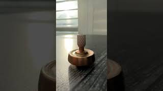 Amazing spin times to cure boredom | Fiddle Foundry Mini Top in Mokume #youtubeshorts #shorts