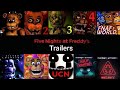 All FNaF trailers 2014 - 2021(Five Nights at Freddy's 1. 2. 3. 4. World. SL. FFPS. UCN. VR HW. SB.