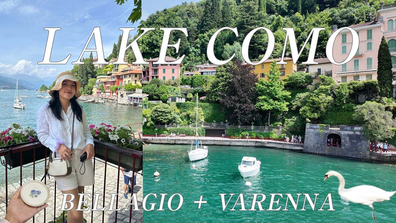 🇮🇹 LAKE COMO Day Trip | BELLAGIO + VARENNA ⛵