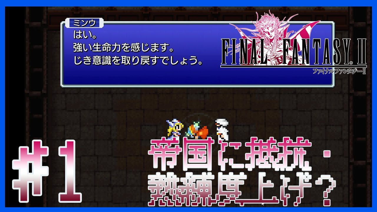 【FF2】帝国に抵抗・熟練度上げ？～実況プレイ第1話～【PC】