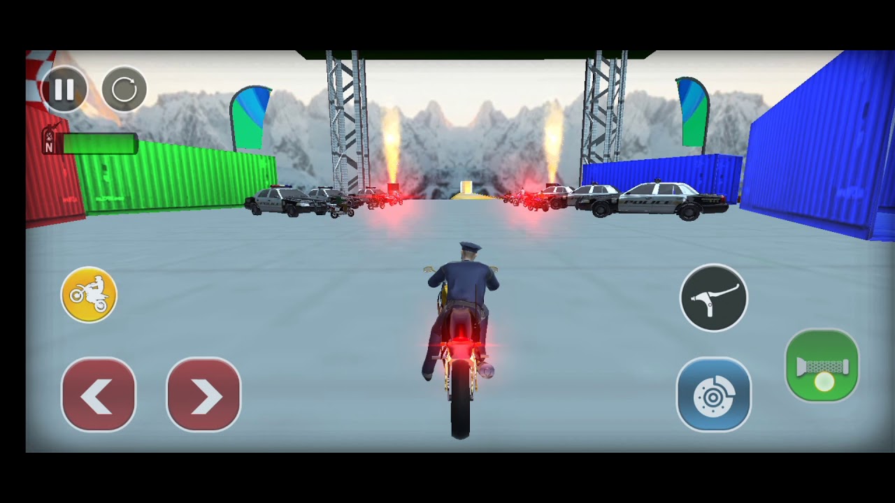 Police bike stunt game | Rocs Gamers| Motor Cycle Rider Course