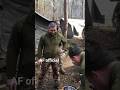 Ukrainian military is eating with his friends #shorts