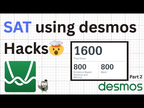 Watch how I use Desmos to solve SAT graph-based problems instantly 😶‍🌫️