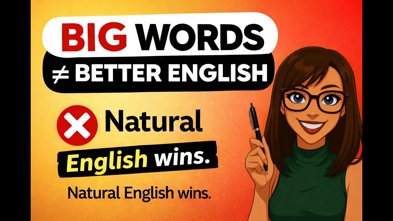 Вот правда: Цель не в сложных словах. Цель — естественный английский! 