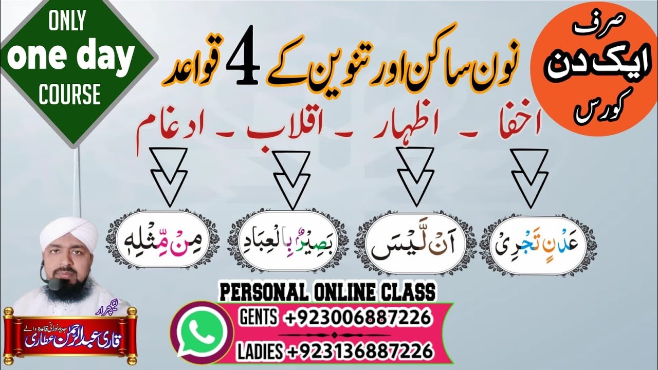 Learn Tajweed Fast Izhar, Ikhfa, Iqlab, Idgham❤️نون ساکن اور تنوین کے قاعدے اظہار اخفا اقلاب ادغام