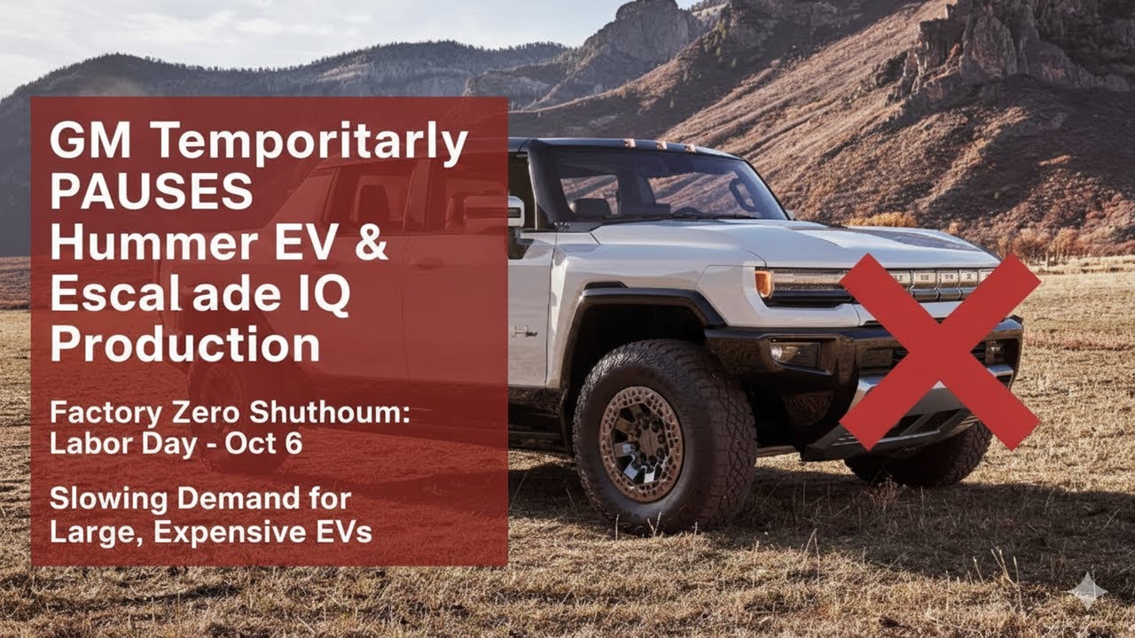 GM Pauses Hummer EV & Cadillac Escalade IQ Production – Here’s Why
