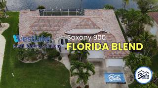 Westlake Saxony 900 Tile Roof in Florida Blend | Completed Tile Roof Replacement by Siesta Roofing